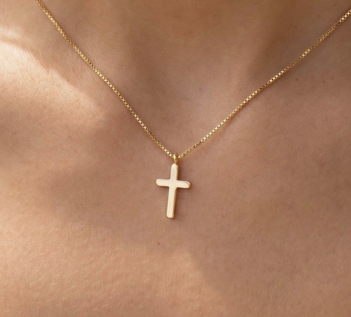 Gold Dipped Cross Necklace