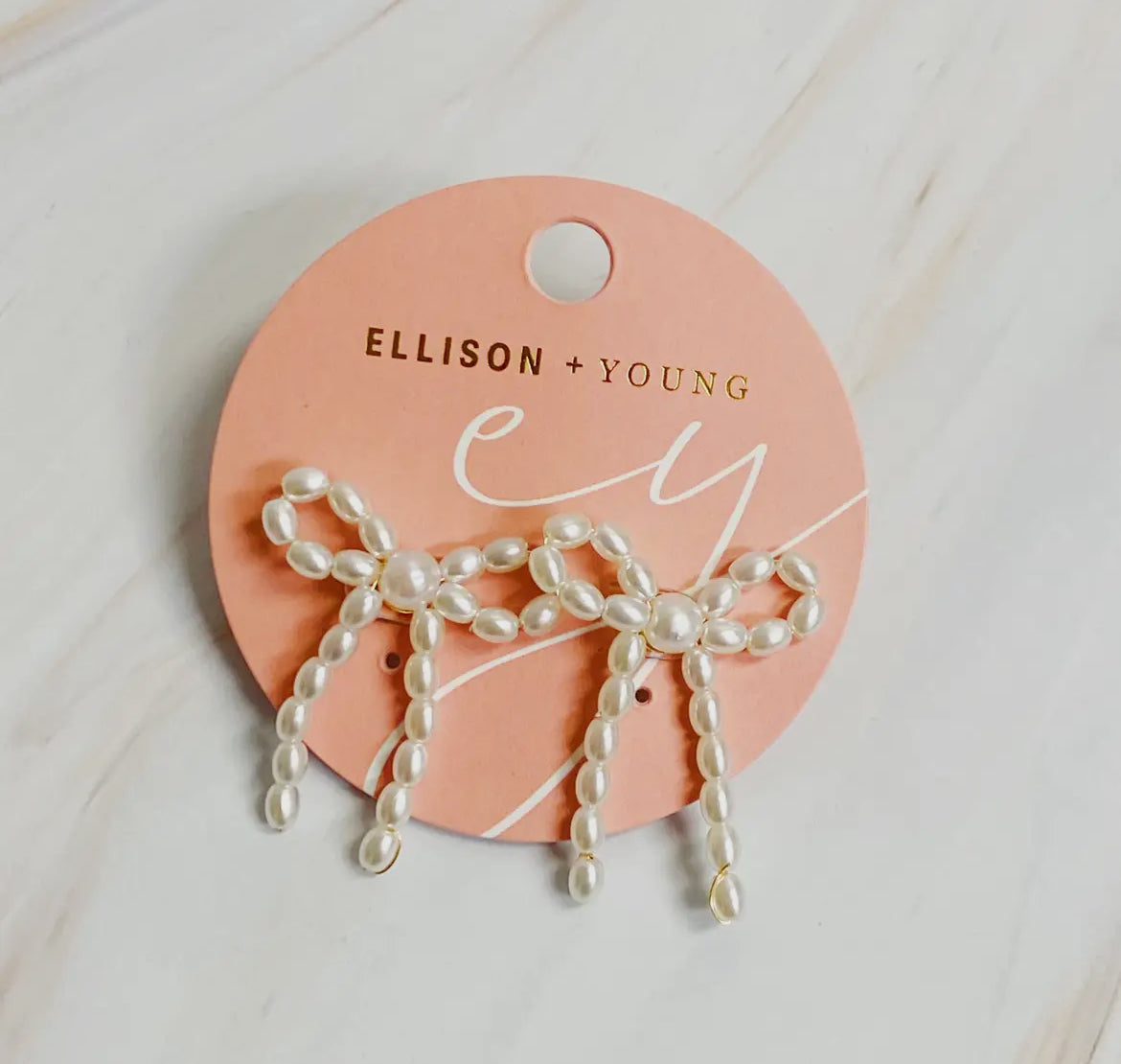Pearl Bow Earrings