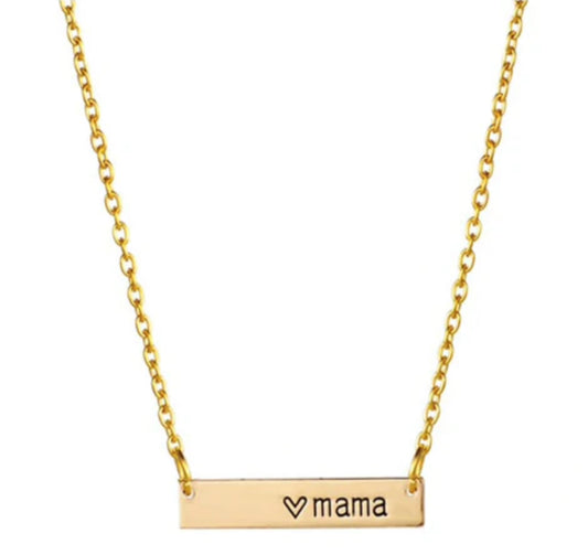 Mama Plated Necklace