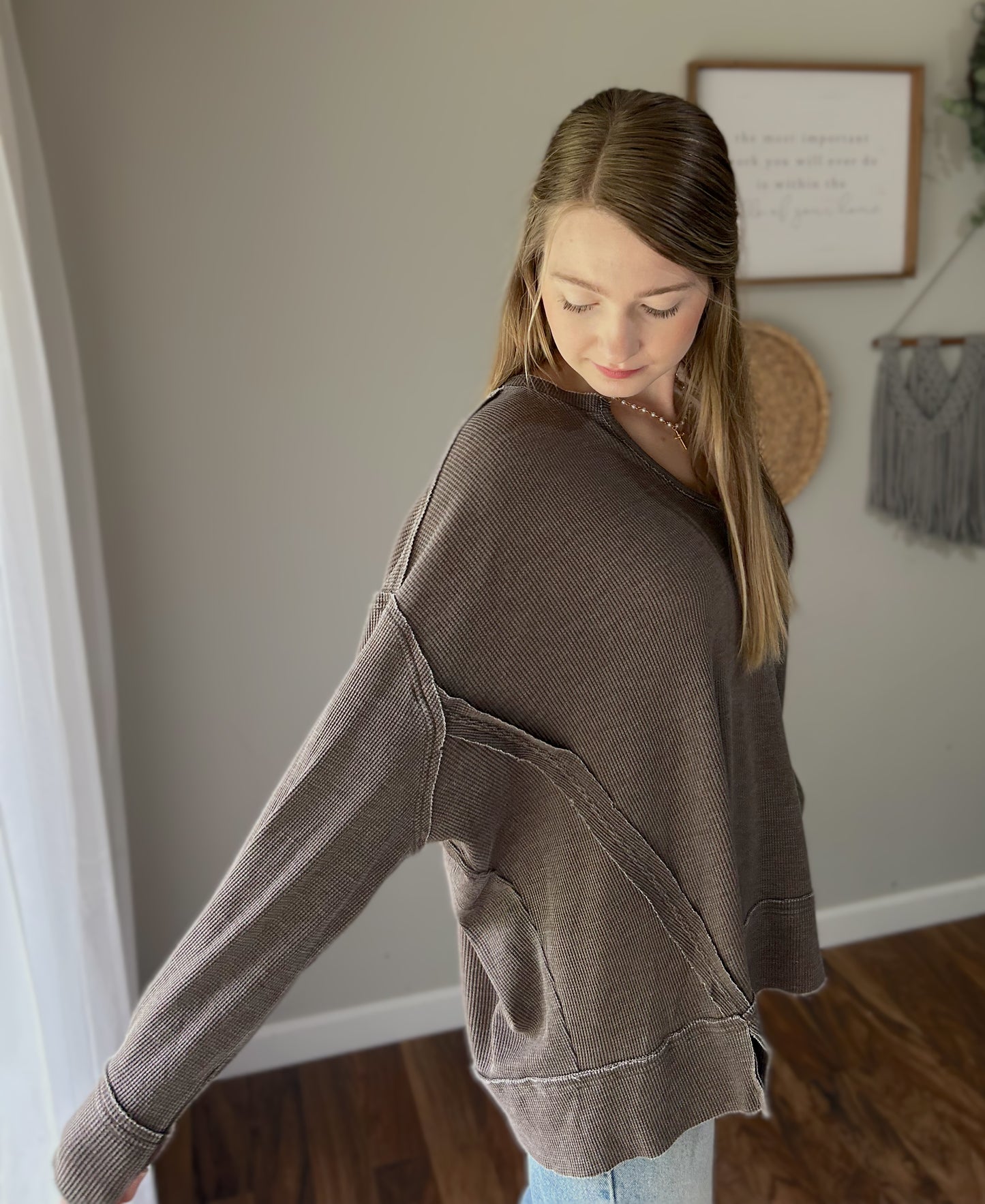 Basic Brown Fall Top