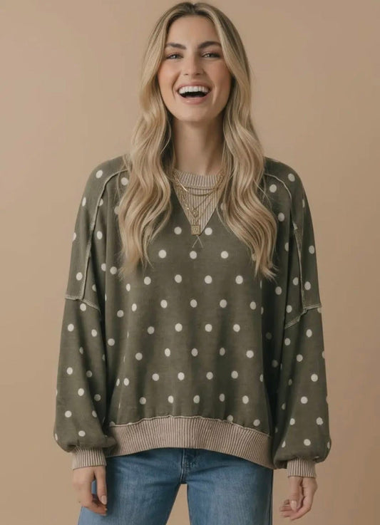 Polka Dot Perfection Pullover
