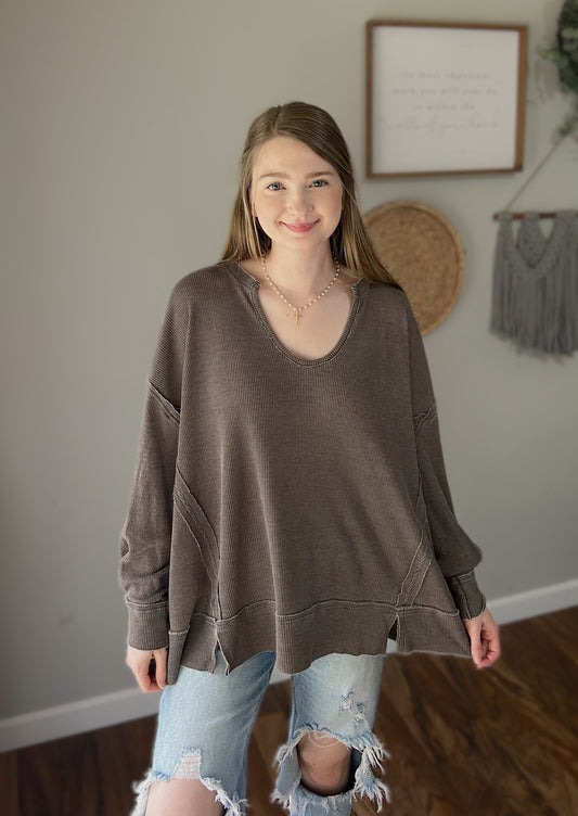Basic Brown Fall Top