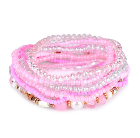 Pink Bracelet Set