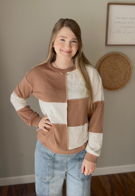 Warm & Woven Top