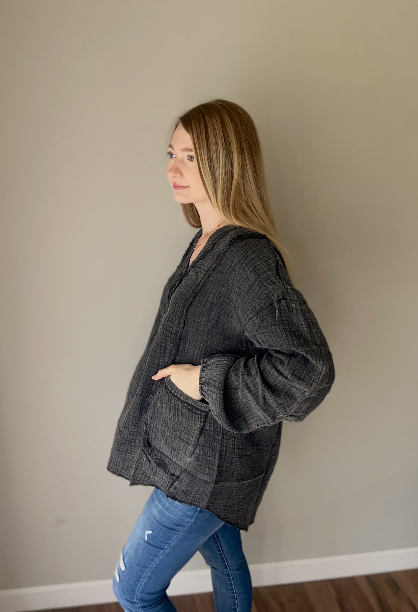 Stonewash Pocket Top