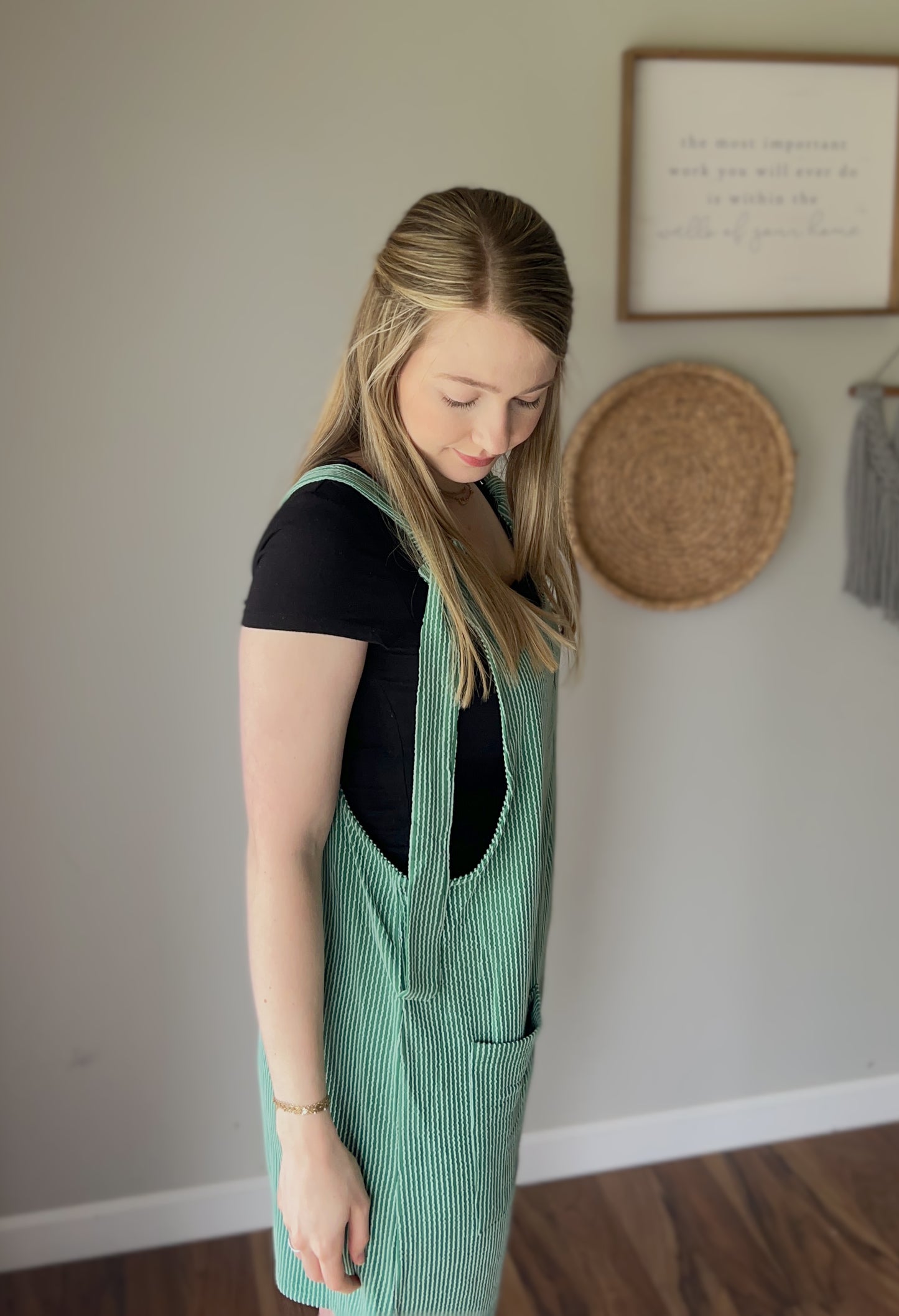Green Relaxed Romper