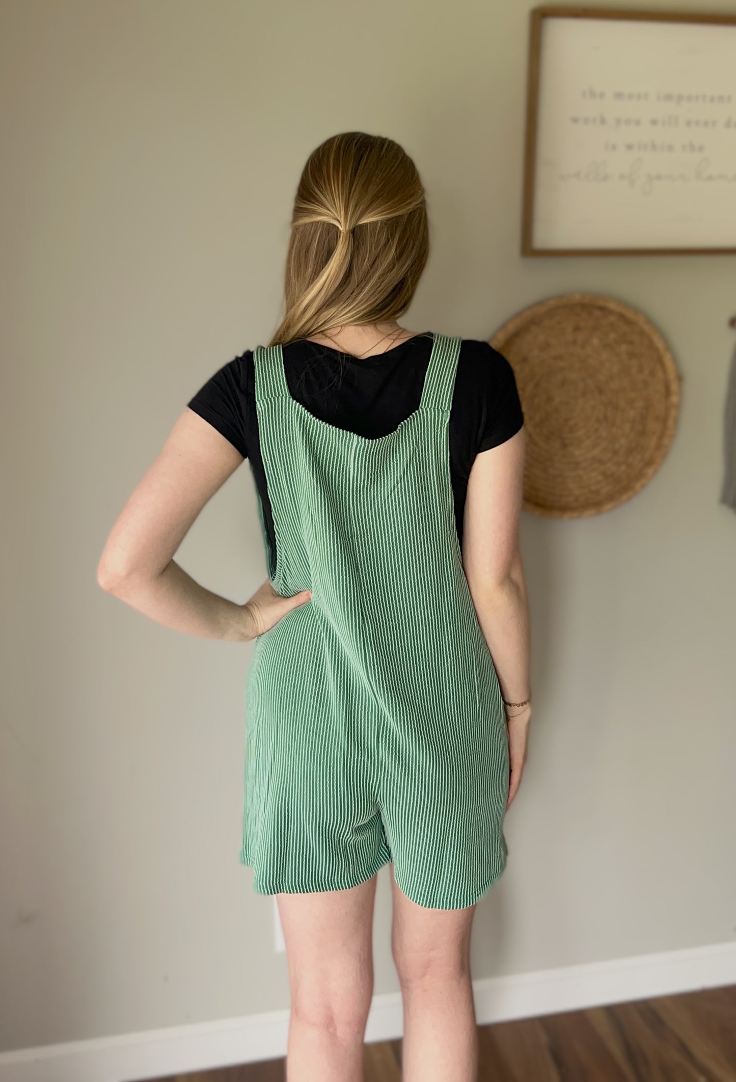 Green Relaxed Romper