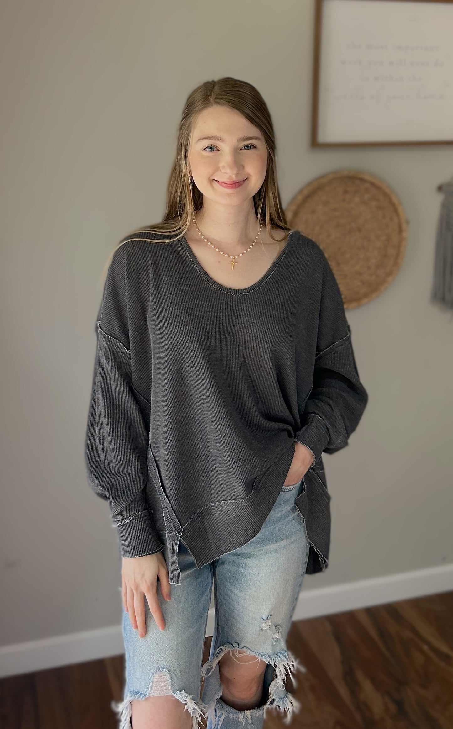 Basic Grey Fall Top