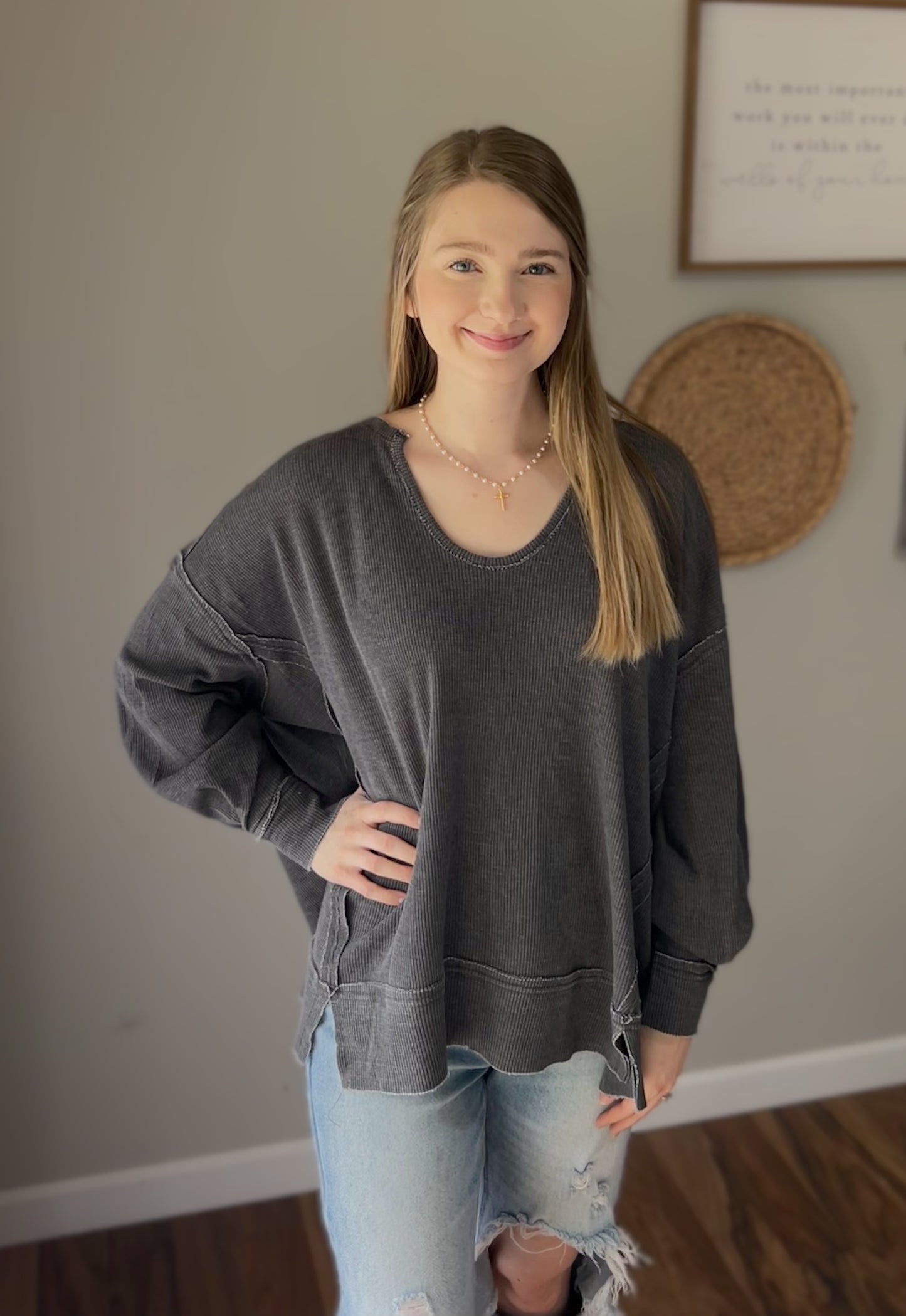 Basic Grey Fall Top